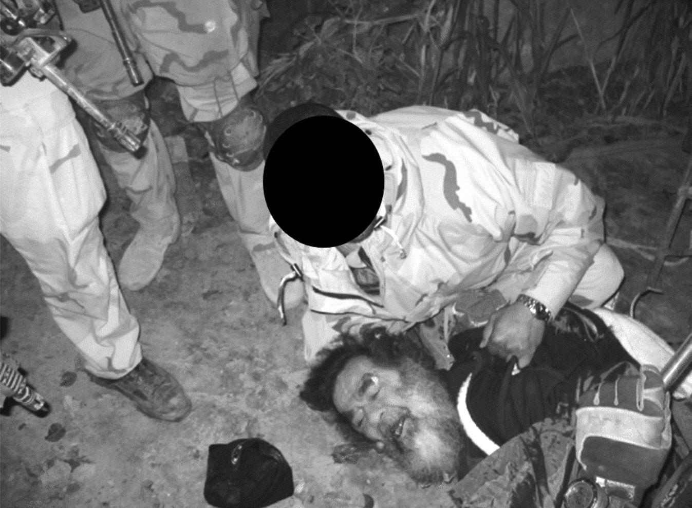 Scene associated with the capture of Saddam Hussein