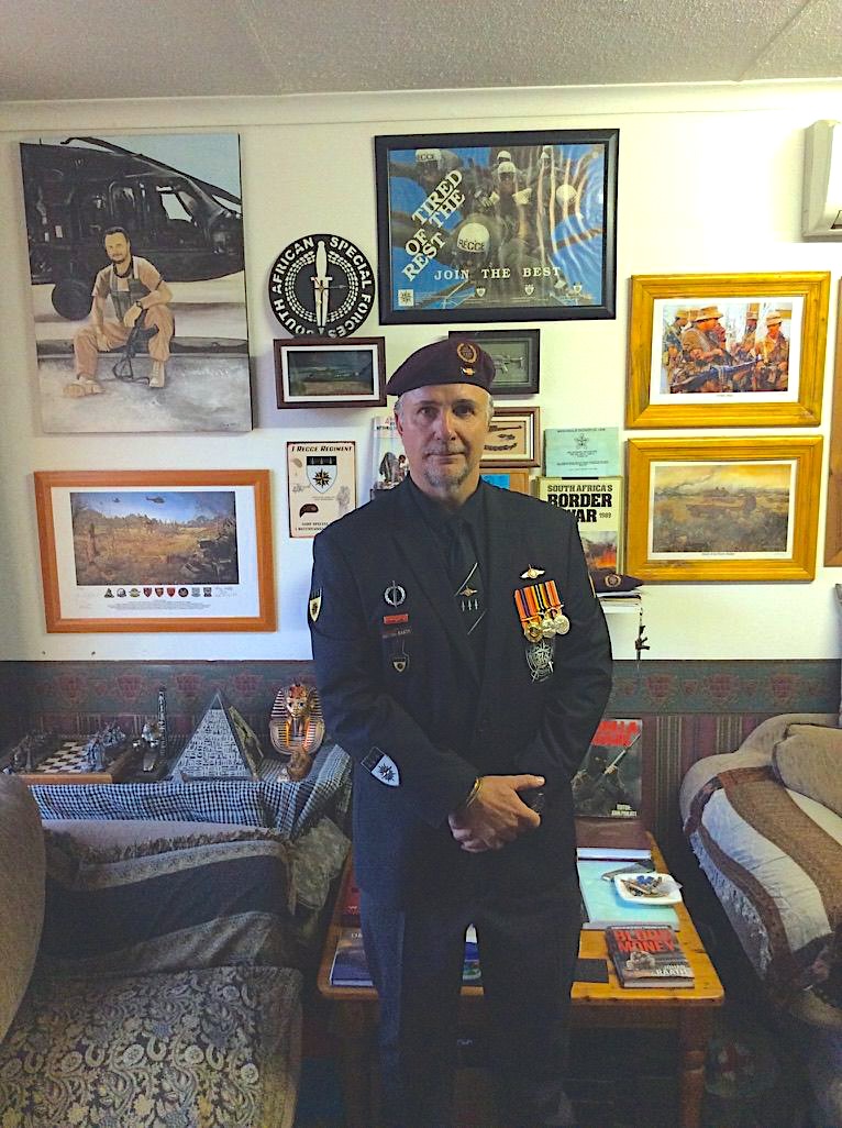 Johan Raath in South African Special Forces dress uniform